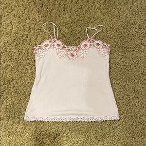 Pink Lace Cami